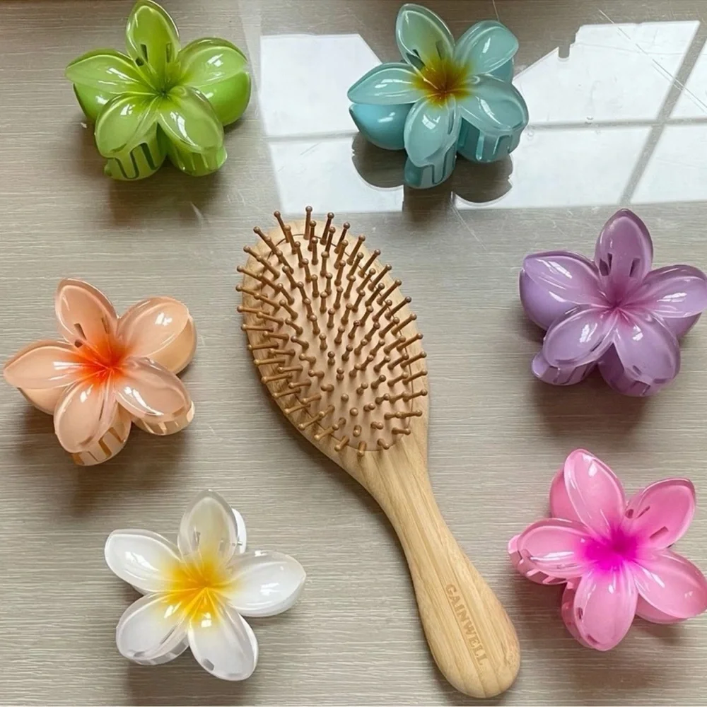 1PC Plumeria Claw Clip 🌸🫧🐚